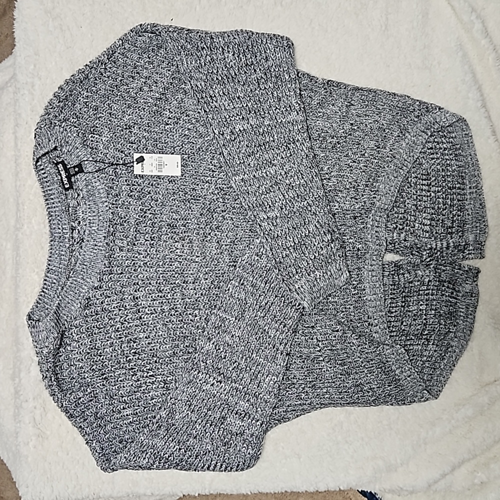 Express High-low Sweater with cutout detail, NWT